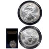 Image 1 : 1998 USA 1oz .999 fine silver Eagle in black display box.  (TAX EXEMPT)