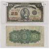 Image 1 : 1923 Dominion of Canada 25c note Serial # 197922 Signatures McCavour-Saunders. The note has writing 