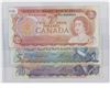 Image 1 : Lot of 3x Canada Multicoloured Series notes. You will receive a 1974 $2, 1979 $5 and 1971 $10 note.