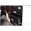 Image 2 : BLACK 4 DRAWER LATERAL FILE CABINET