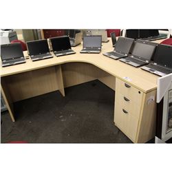 MAPLE 6X6 CORNER COMPUTER DESK