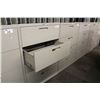 Image 2 : GREY 4 DRAWER LATERAL FILE CABINET