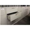 Image 2 : GREY 4 DRAWER LATERAL FILE CABINET