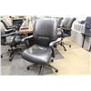 Image 2 : KEIL HAUER "DANFORTH" BLACK LEATHER MIDBACK EXECUTIVE CHAIR