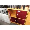 Image 2 : MAPLE  AND RED 4 DOOR 42" CABINET