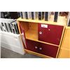 Image 2 : MAPLE  AND RED 4 DOOR 42" CABINET