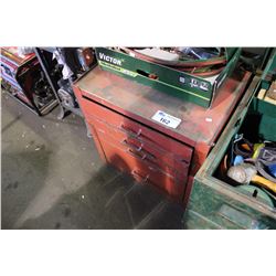 RED TOOL BOX WITH JIG SAW & ELECTRIC DRILL