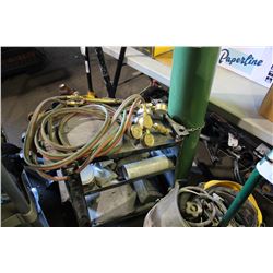 CUTTING TORCH WITH GAUGES & CART