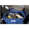 Image 1 : 2 BINS OF ASSORTED TAPE & MISC
