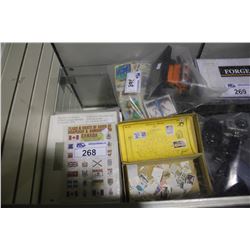 BAG OF ASSORTED STAMPS & COLLECTOR CARDS