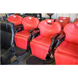RED MODERN MULTI ADJUST SALON CHAIR