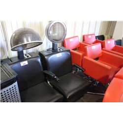 BLACK SALON HAIR DRYING CHAIR