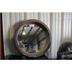 ROUND RATAN WALL MIRROR