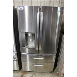 LG LMX 28994ST STAINLESS STEEL TWO DOOR REFRIGERATOR WITH DOUBLE DRAWER FREEZER AND WATER/ICE