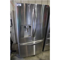 LG LFX 31925ST STAINLESS STEEL TWO DOOR REFRIGERATOR WITH SINGLE DRAWER FREEZER AND WATER/ICE