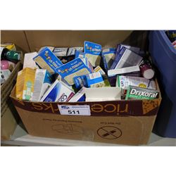 BOX OF SALON AND PHARMACY PRODUCT