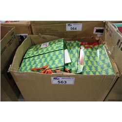 BOX OF CHRISTMAS DECORATIONS