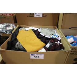 BOX OF ASSORTED CLOTHING