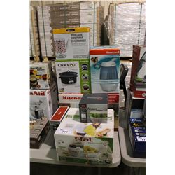 KITCHENAID 10 PIECE STAINLESS STEEL COOK SET, T-FAL AIR FRYER, SALAD SPINNER, HONEYWELL HUMIDIFIER,