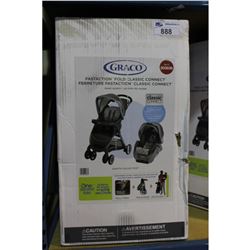 GRACO FAST ACTION FOLD, CLASSIC CONNECT TRAVEL SYSTEM STROLLER WITH CAR SEAT