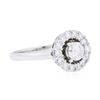 Image 2 : 14KT White Gold 0.86 ctw Diamond Ring