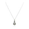 Image 2 : 14KT White Gold 2.61 ctw Black Diamond Pendant With Chain
