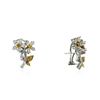 Image 2 : 18KT Two-Tone Gold 2.47 ctw Diamond Earrings