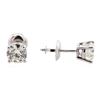 Image 2 : 14KT White Gold 1.28 ctw Diamond Solitaire Earrings