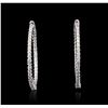 Image 1 : 14KT White Gold 1.03 ctw Diamond Earrings