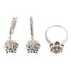 Image 1 : 14KT White Gold 3.44 ctw Diamond Jewelry Suite