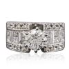 Image 1 : 18KT White Gold 3.94 ctw Diamond Ring