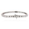 Image 2 : 14KT White Gold 7.60 ctw Diamond Tennis Bracelet