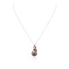 Image 1 : 14KT Rose Gold 0.50 ctw Diamond Pendant With Chain