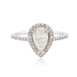 14KT White Gold 0.96 ctw Diamond Ring