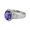 Image 2 : 14KT White Gold 2.42 ctw Tanzanite and Diamond Ring