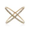 Image 1 : 14KT Rose Gold 0.43 ctw Diamond Ring