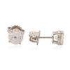 Image 2 : 14KT White Gold 2.18 ctw Diamond Stud Earrings