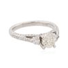 Image 2 : 18KT White Gold 1.57 ctw Diamond Ring