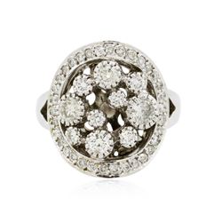 14KT White Gold 0.81 ctw Diamond Ring