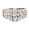 Image 1 : 18KT White Gold 1.37 ctw Diamond Ring