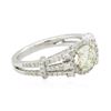 Image 2 : 18KT White Gold 1.44 ctw Diamond Ring