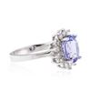 Image 2 : 14KT White Gold 2.27 ctw Tanzanite and Diamond Ring