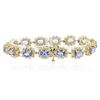 Image 2 : 14KT Yellow Gold 9.90 ctw Tanzanite and Diamond Bracelet