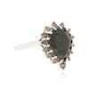 Image 2 : 14KT White Gold 3.45 ctw Black Diamond Ring