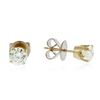 Image 2 : 14KT Yellow Gold 1.02 ctw Diamond Stud Earrings