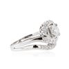 Image 2 : 14KT White Gold 0.85 ctw Diamond Ring