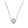 Image 2 : 14KT White Gold 0.37 ctw Diamond Necklace