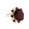 Image 2 : 14KT White Gold 9.53 ctw Ruby and Diamond Ring