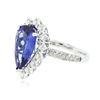 Image 2 : 14KT White Gold 3.43 ctw Tanzanite and Diamond Ring