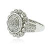 Image 2 : 14KT White Gold 1.23 ctw Diamond Ring